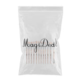 Maxbell Maxbell 12Pcs Eye Makeup Brush Set for Eyeshadow Eyebrow Eyeliner Silver Pink