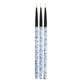 Maxbell 5x3x Nail Art Liner Brush UV Gel Painting Brush Pen for Elongated Lines Blue