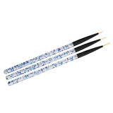 Maxbell 2x3x Nail Art Liner Brush UV Gel Painting Brush Pen for Elongated Lines Blue