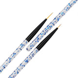 Maxbell 3x3x Nail Art Liner Brush UV Gel Painting Brush Pen for Elongated Lines Blue