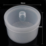 Maxbell Maxbell Plastic Nail Art Drill Bits Cleaning Storage Box Grinding Head Case Clear
