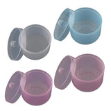 Maxbell Maxbell Plastic Nail Art Drill Bits Cleaning Storage Box Grinding Head Case Clear