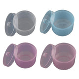 Maxbell Maxbell Plastic Nail Art Drill Bits Cleaning Storage Box Grinding Head Case Clear