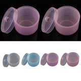 Maxbell Maxbell Plastic Nail Art Drill Bits Cleaning Storage Box Grinding Head Case Clear