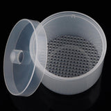 Maxbell Maxbell Plastic Nail Art Drill Bits Cleaning Storage Box Grinding Head Case Clear