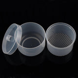 Maxbell Maxbell Plastic Nail Art Drill Bits Cleaning Storage Box Grinding Head Case Clear