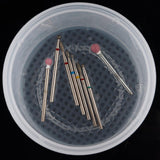 Maxbell Maxbell Plastic Nail Art Drill Bits Cleaning Storage Box Grinding Head Case Clear