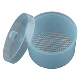 Maxbell Maxbell Plastic Nail Art Drill Bits Cleaning Storage Box Grinding Head Case Blue
