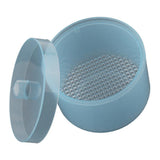 Maxbell Maxbell Plastic Nail Art Drill Bits Cleaning Storage Box Grinding Head Case Blue
