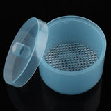 Maxbell Maxbell Plastic Nail Art Drill Bits Cleaning Storage Box Grinding Head Case Blue