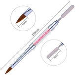 Maxbell Maxbell Poly Gel Nail Brush Dual-Ended Poly Acrylic UV Gel Extension Builder Pen Pink