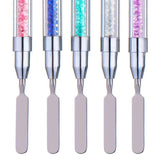 Maxbell Maxbell Poly Gel Nail Brush Dual-Ended Poly Acrylic UV Gel Extension Builder Pen Pink