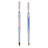 Maxbell Maxbell Poly Gel Nail Brush Dual-Ended Poly Acrylic UV Gel Extension Builder Pen Pink
