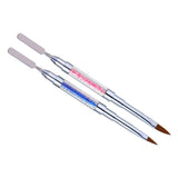 Maxbell Maxbell Poly Gel Nail Brush Dual-Ended Poly Acrylic UV Gel Extension Builder Pen Pink