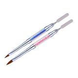 Maxbell Maxbell Poly Gel Nail Brush Dual-Ended Poly Acrylic UV Gel Extension Builder Pen Pink