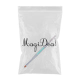 Maxbell Maxbell Poly Gel Nail Brush Dual-Ended Poly Acrylic UV Gel Extension Builder Blue