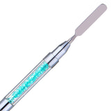 Maxbell Maxbell Poly Gel Nail Brush Dual-Ended Poly Acrylic UV Gel Extension Builder Blue