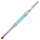 Maxbell Maxbell Poly Gel Nail Brush Dual-Ended Poly Acrylic UV Gel Extension Builder Blue