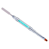 Maxbell Maxbell Poly Gel Nail Brush Dual-Ended Poly Acrylic UV Gel Extension Builder Blue