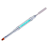 Maxbell Maxbell Poly Gel Nail Brush Dual-Ended Poly Acrylic UV Gel Extension Builder Blue