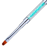 Maxbell Maxbell Poly Gel Nail Brush Dual-Ended Poly Acrylic UV Gel Extension Builder Blue