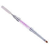 Maxbell Maxbell Poly Gel Nail Brush Dual-Ended Poly Acrylic UV Gel Extension Builder Purple