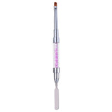 Maxbell Maxbell Poly Gel Nail Brush Dual-Ended Poly Acrylic UV Gel Extension Builder Purple