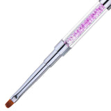 Maxbell Maxbell Poly Gel Nail Brush Dual-Ended Poly Acrylic UV Gel Extension Builder Purple