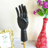 Maxbell Maxbell Black Wooden Hand Display Model with Base Used For Disaply Wallet Jewelry