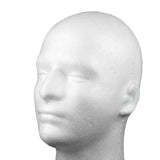 Maxbell Male Foam Mannequin Head Model Hat Wig Show Display Stand Rack Holder White