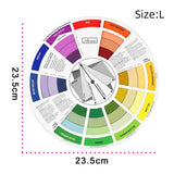 Maxbell Maxbell 2pcs Color Mixing Wheel Blending Pallet Set For Painting Tattoo Nail Art