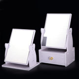 Maxbell 360 Degree Swivel Desktop Free Standing Vanity MakeUp Mirror With Drawer