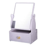 Maxbell 360 Degree Swivel Desktop Free Standing Vanity MakeUp Mirror With Drawer