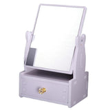 Maxbell 360 Degree Swivel Desktop Free Standing Vanity MakeUp Mirror With Drawer