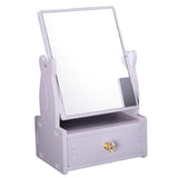 Maxbell 360 Degree Swivel Desktop Free Standing Vanity MakeUp Mirror With Drawer