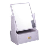 Maxbell 360 Degree Swivel Desktop Free Standing Vanity MakeUp Mirror With Drawer