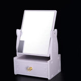 Maxbell 360 Degree Swivel Desktop Free Standing Vanity MakeUp Mirror With Drawer