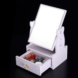 Maxbell 360 Degree Swivel Desktop Free Standing Vanity MakeUp Mirror With Drawer