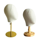 Maxbell Cork Canvas Block Head Wig Making Manikin Mannequin Head Hat Display Stand