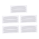 Maxbell Maxbell 5 Pairs Disposable Adhesive Eyebrow Ruler Sticker Eyebrow Positioning Ruler