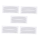 Maxbell Maxbell 5 Pairs Disposable Adhesive Eyebrow Ruler Sticker Eyebrow Positioning Ruler