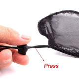 Maxbell Maxbell 5pcs Elastic Hair Net Wig Making Sewing Weaving Cap Breathable Mesh Round