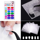 Maxbell Maxbell 2Pcs Nail Art Fiberglass Non-woven Silk Extension Tips Manicure DIY Tools 01