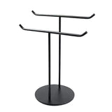 Maxbell Maxbell Freestanding Scarves Necklace Jewelry Display Stand Holder Rack Shelf Black