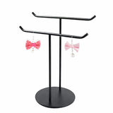 Maxbell Maxbell Freestanding Scarves Necklace Jewelry Display Stand Holder Rack Shelf Black