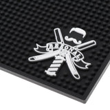 Maxbell Maxbell Silicone Antiskid Mat Cushion Salon Hairdresser Tools Non-slip Pad Black