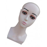 Maxbell Stable Women Mannequin Head Wig Hat Jewelry Display Model Stands Pink Lip