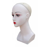 Maxbell Maxbell Stable Women Mannequin Head Wig Hat Jewelry Display Model Stands Red Lip