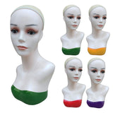 Maxbell Maxbell Female Mannequin Head Manikin Bust Stand for Wig Hat Jewelry Display Red