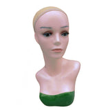 Maxbell Female Mannequin Head Manikin Bust Stand for Wig Hat Jewelry Display Green